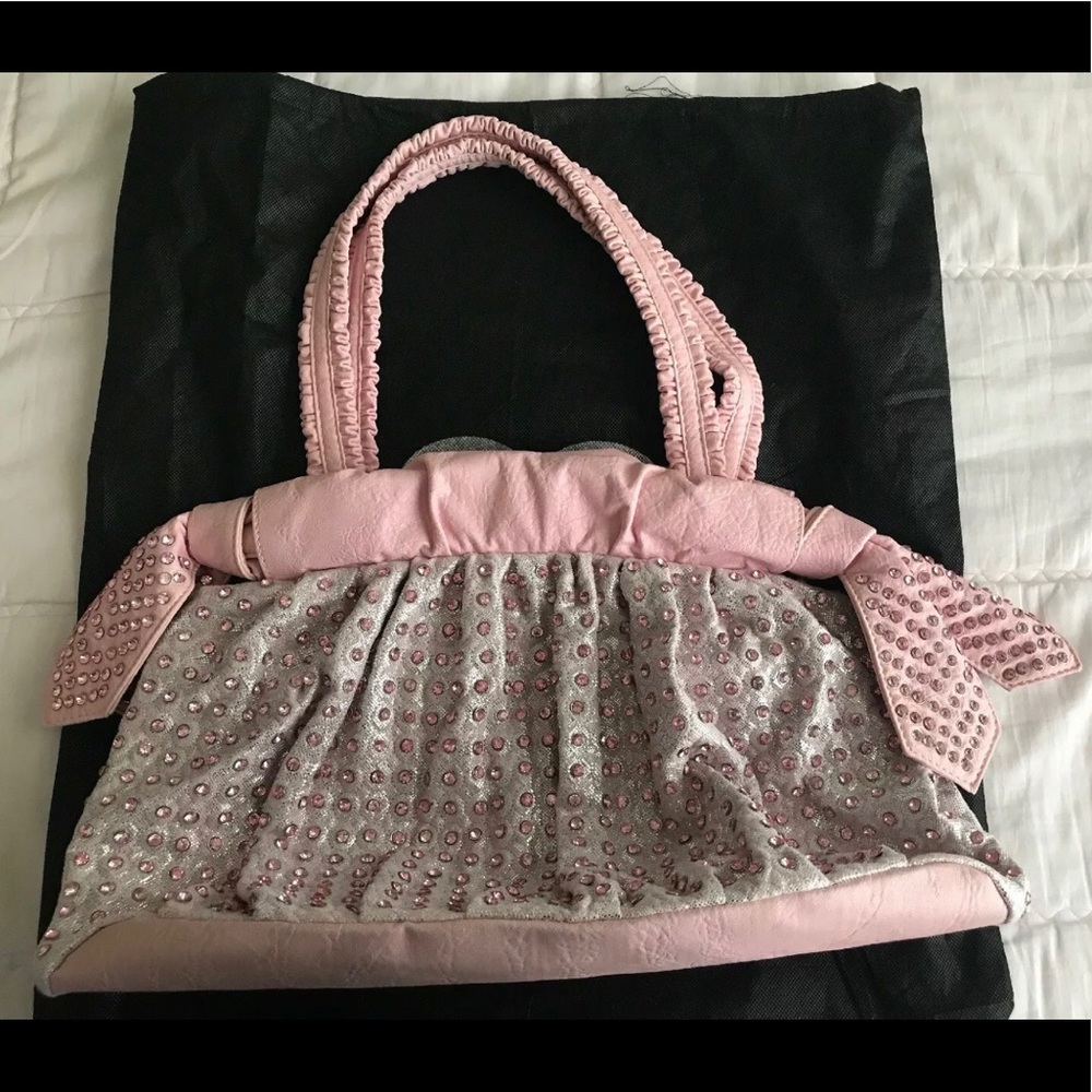Bling Blue Elegance Pink Purse